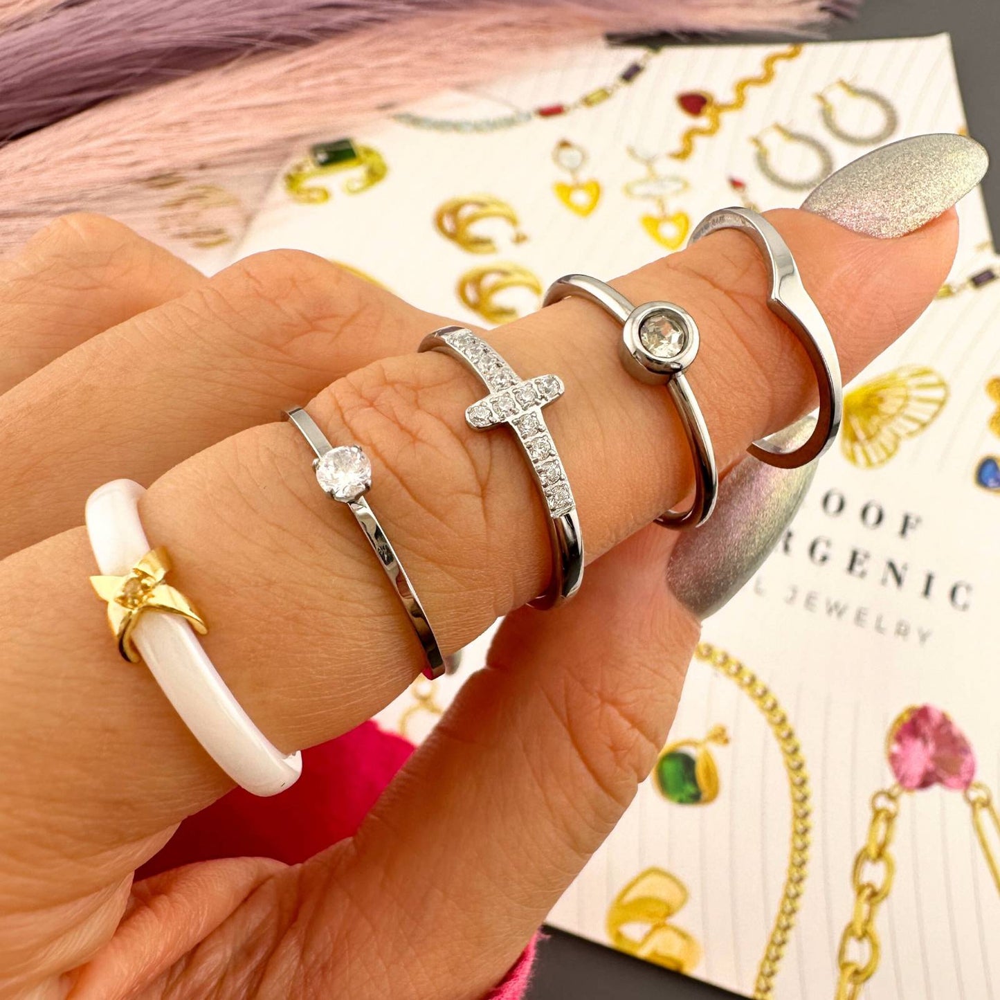 Stainless steel finger ring, Intensity - The Best Accessory