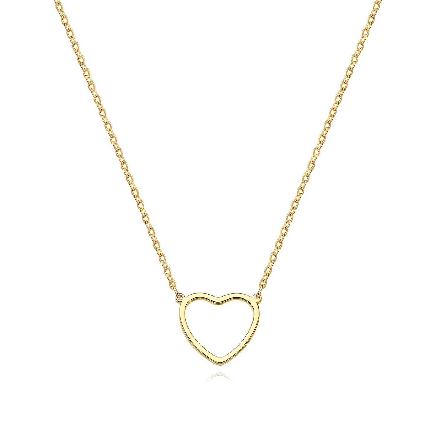 18K gold plated Stainless steel Hearts necklace, Intensity - The Best Accessory