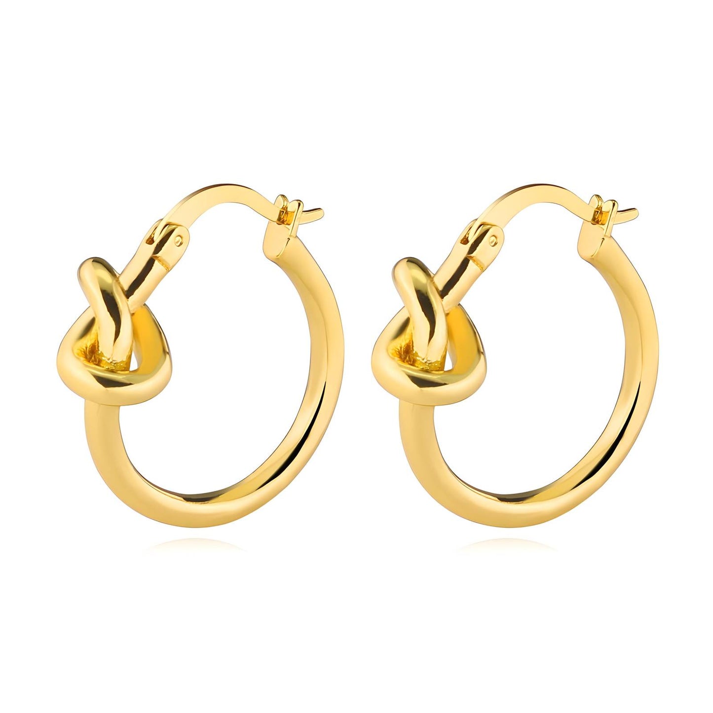 18K Gold Plated Stainless Steel Hoop Earrings, Intensity - The Best Accessory