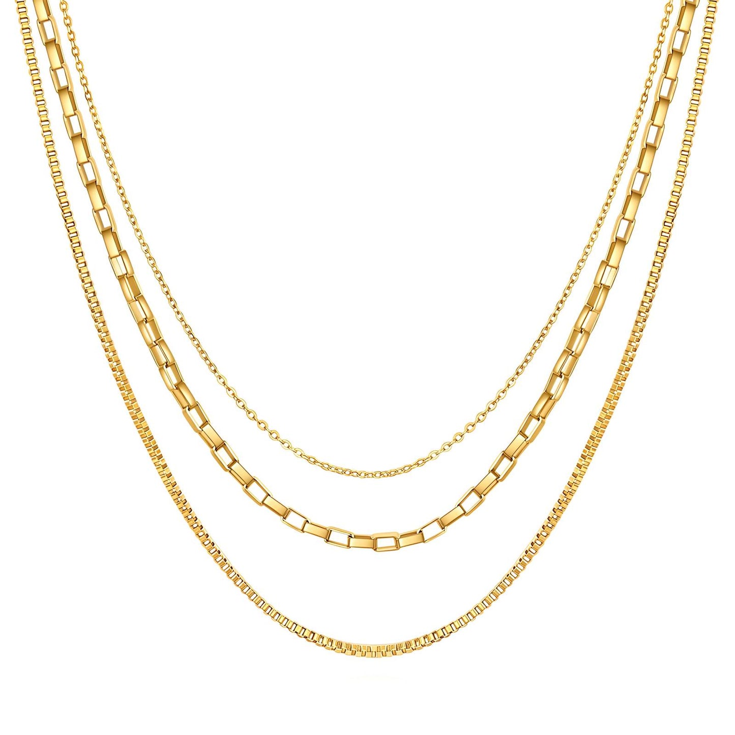 18K gold plated Stainless steel necklace, Intensity - The Best Accessory