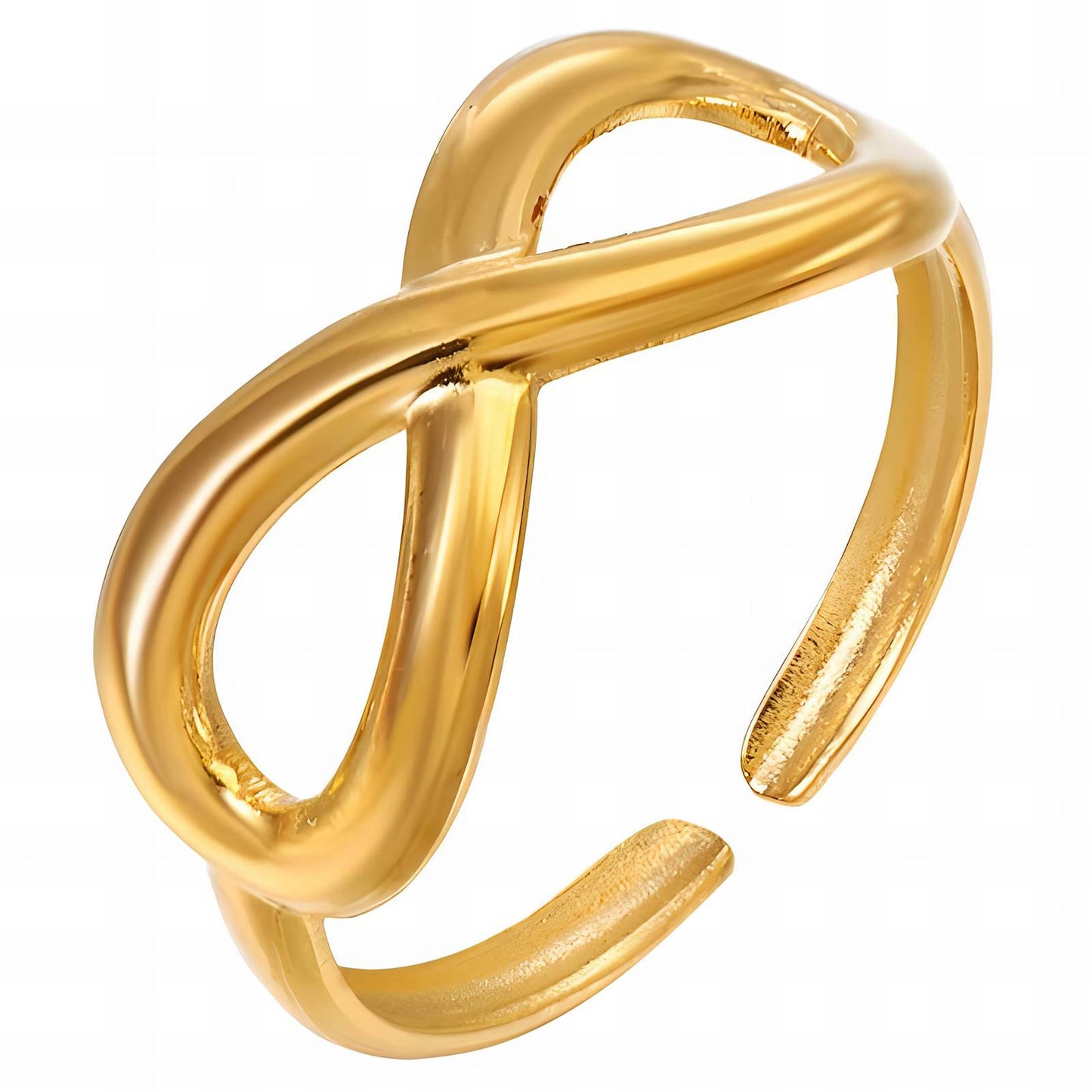 18K gold plated Stainless steel finger ring, Intensity - The Best Accessory