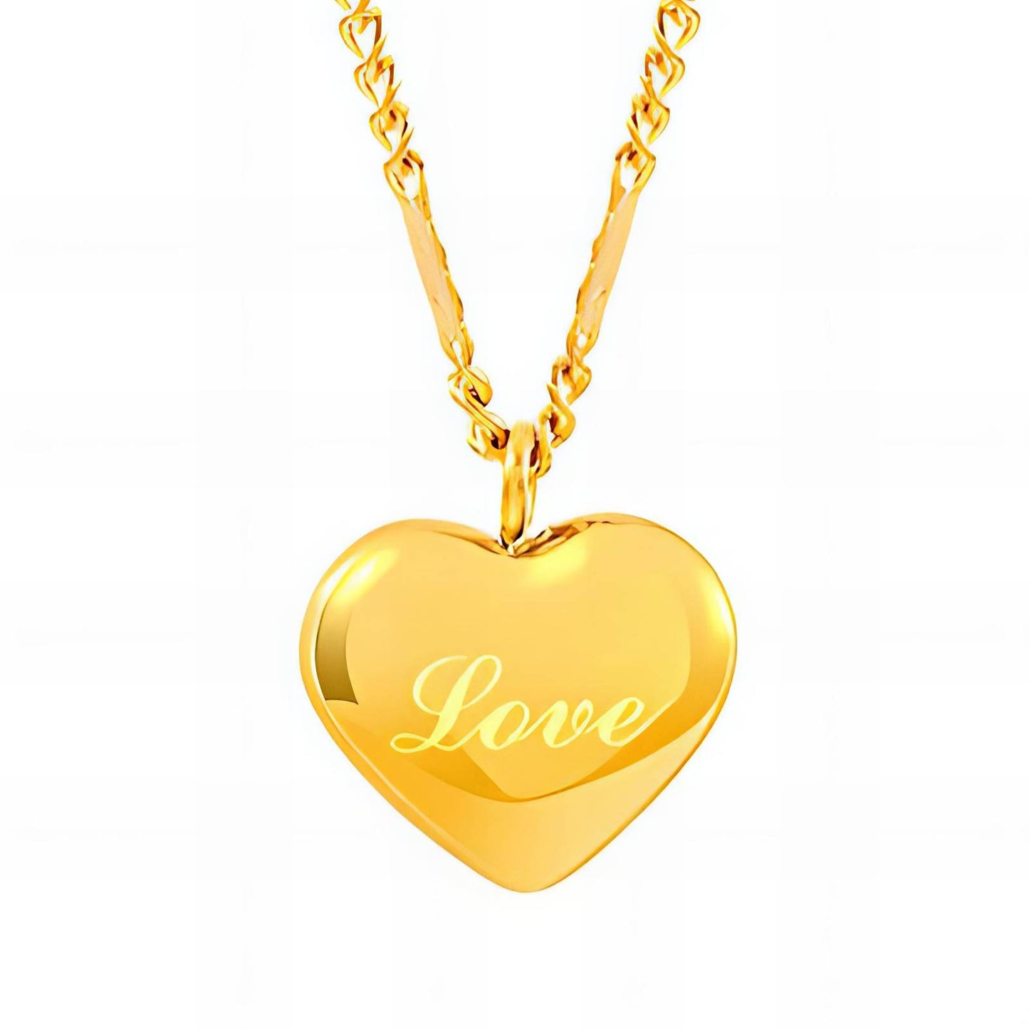 18K gold plated Stainless steel Heart necklace, Intensity - The Best Accessory
