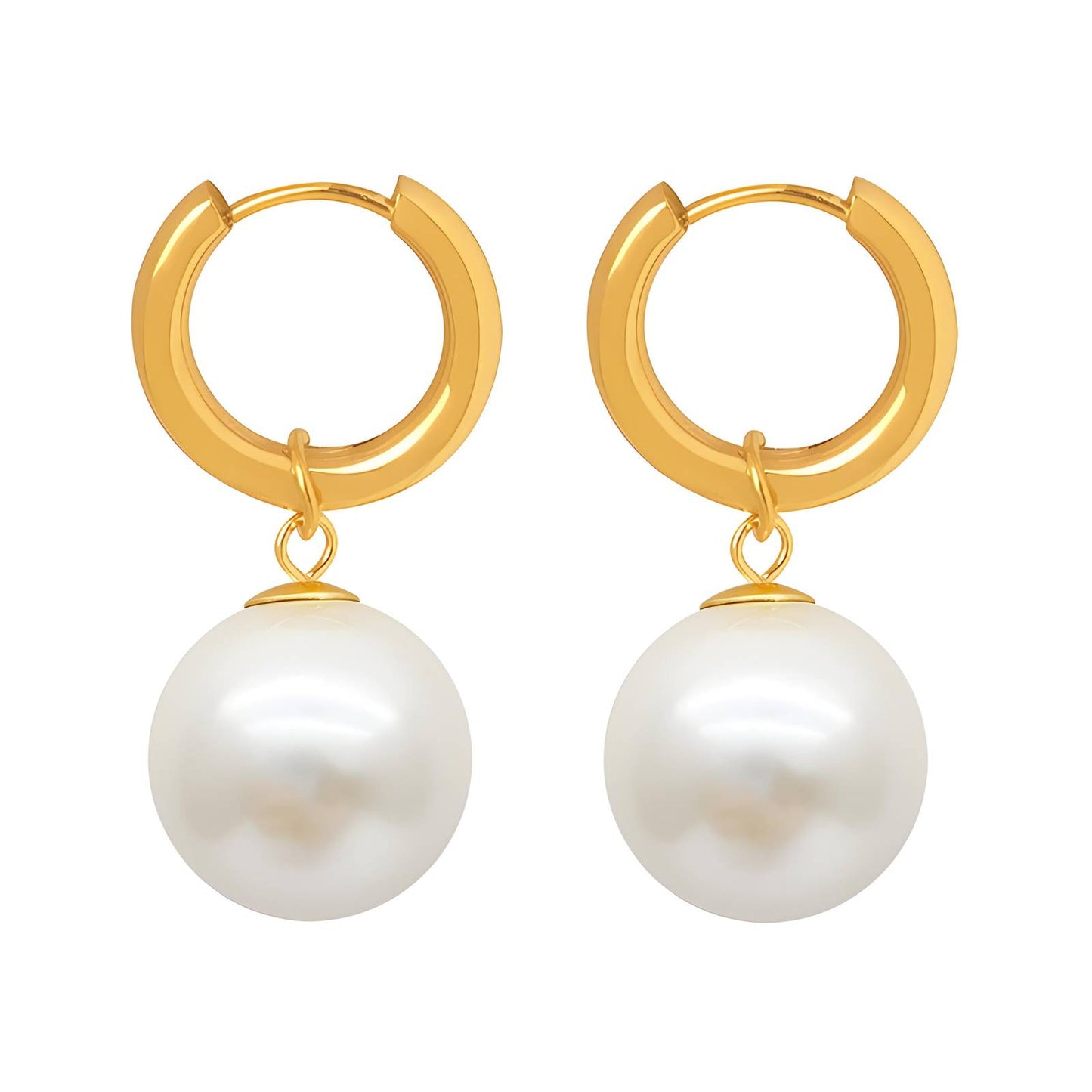 18K Gold Plated Stainless Steel Drop Earrings, Intensity - The Best Accessory