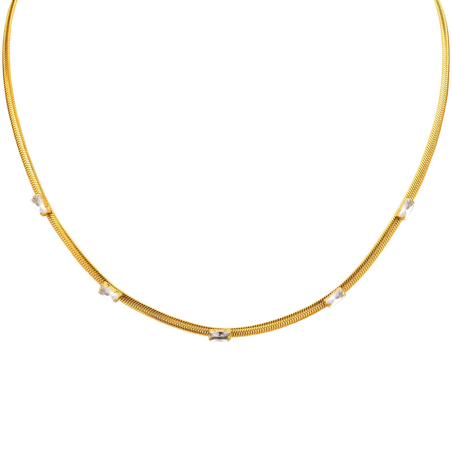 18K gold plated Stainless steel necklace, Intensity - The Best Accessory