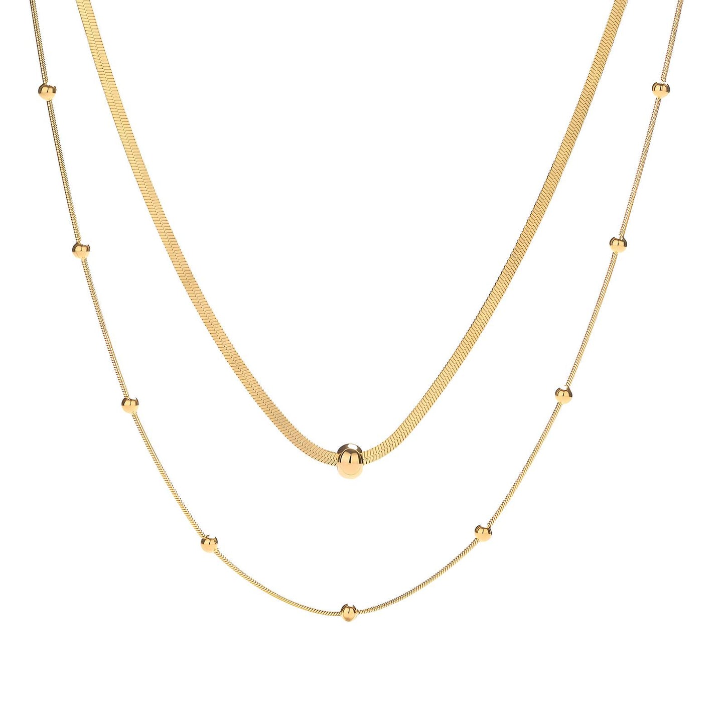 18K gold plated Stainless steel necklace, Intensity - The Best Accessory