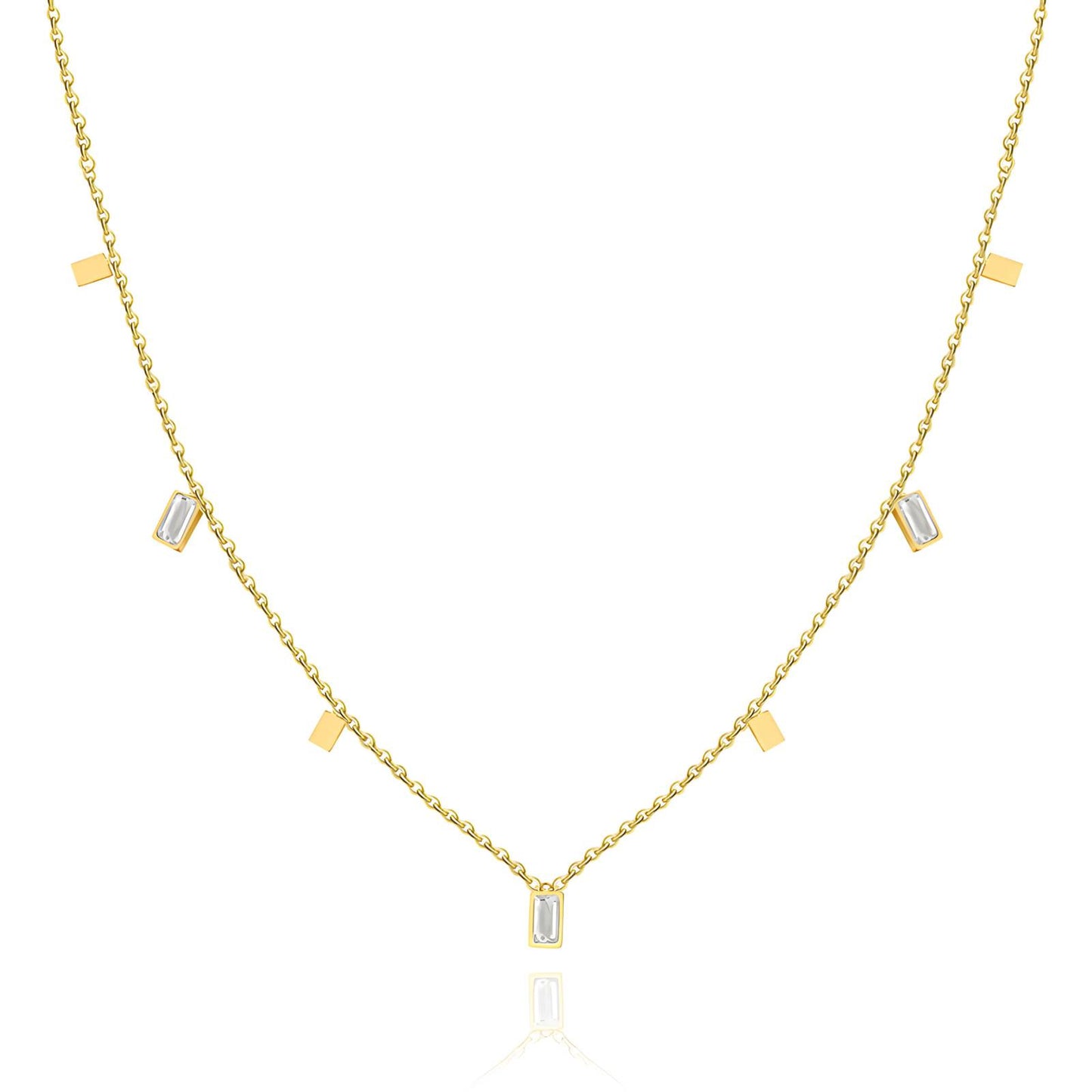 18K gold plated Stainless steel necklace, Intensity - The Best Accessory