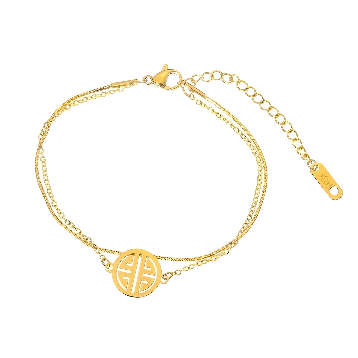 18K gold plated Stainless steel anklet, Intensity - The Best Accessory