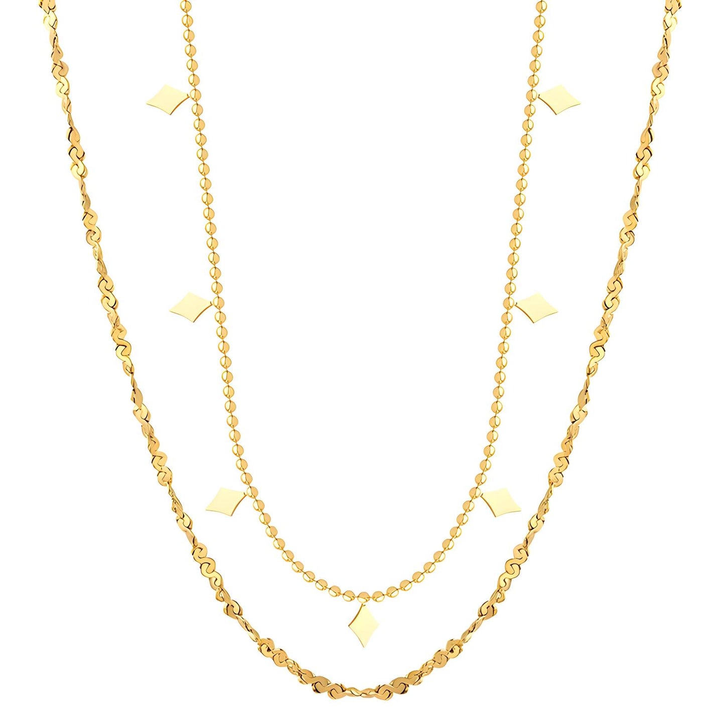 18K gold plated Stainless steel necklace, Intensity - The Best Accessory