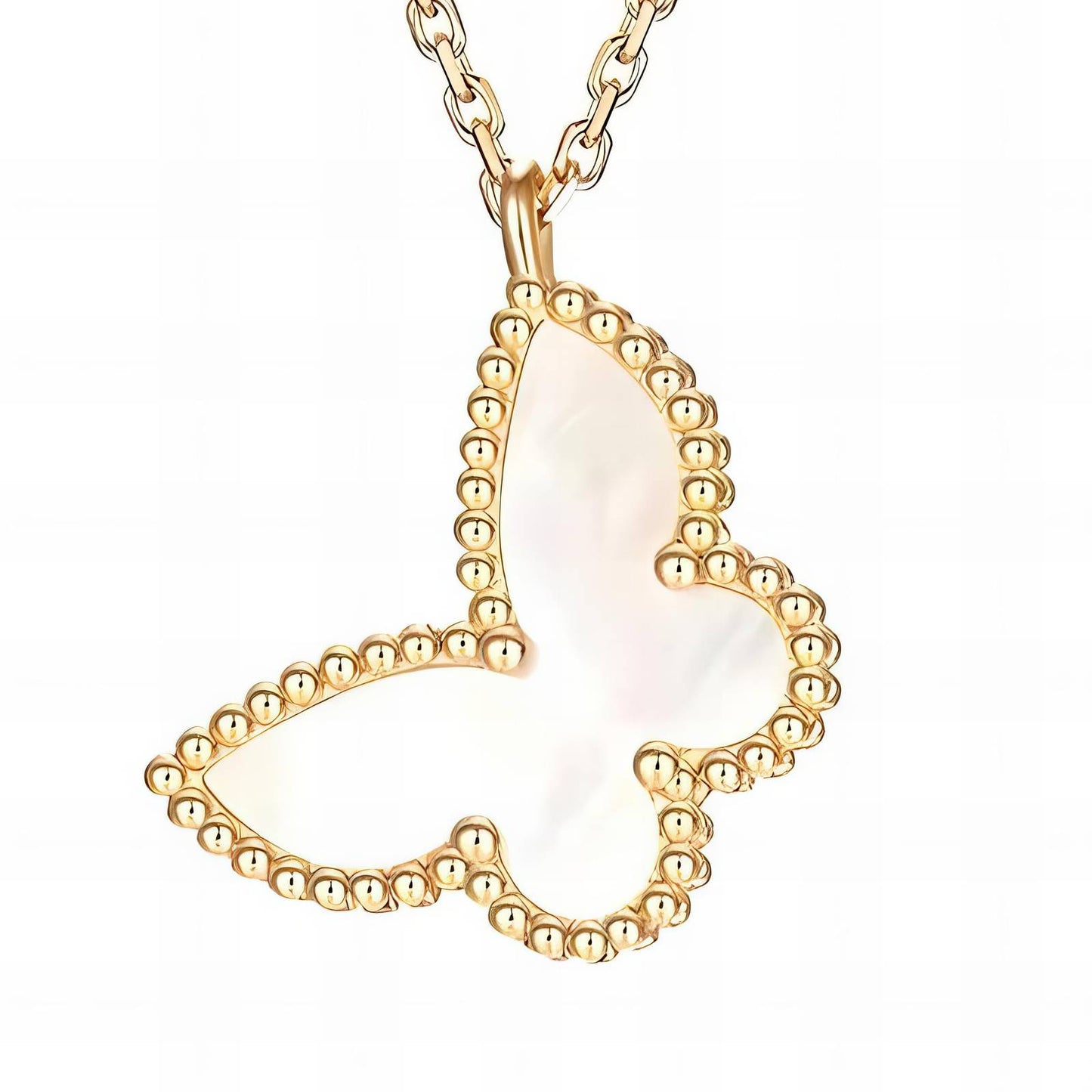 18K gold plated Stainless steel Butterfly necklace, Intensity - The Best Accessory