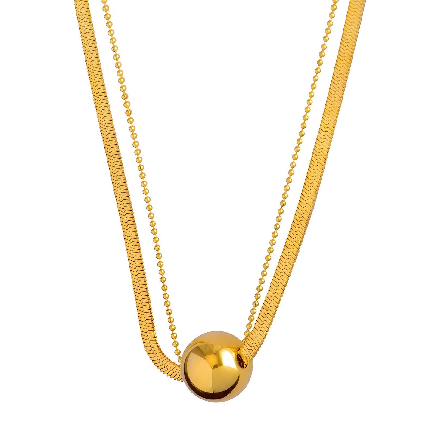 18K gold plated Stainless steel necklace, Intensity - The Best Accessory