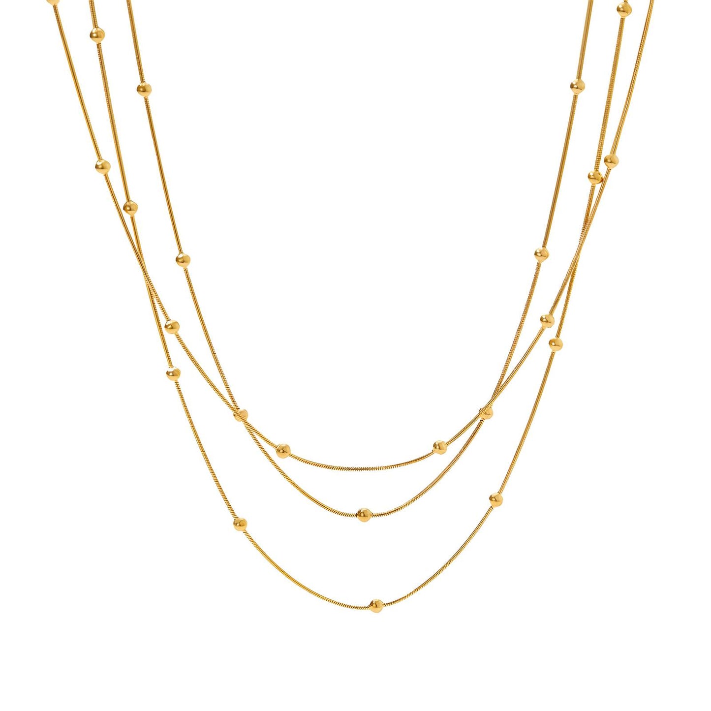 18K gold plated Stainless steel necklace, Intensity - The Best Accessory