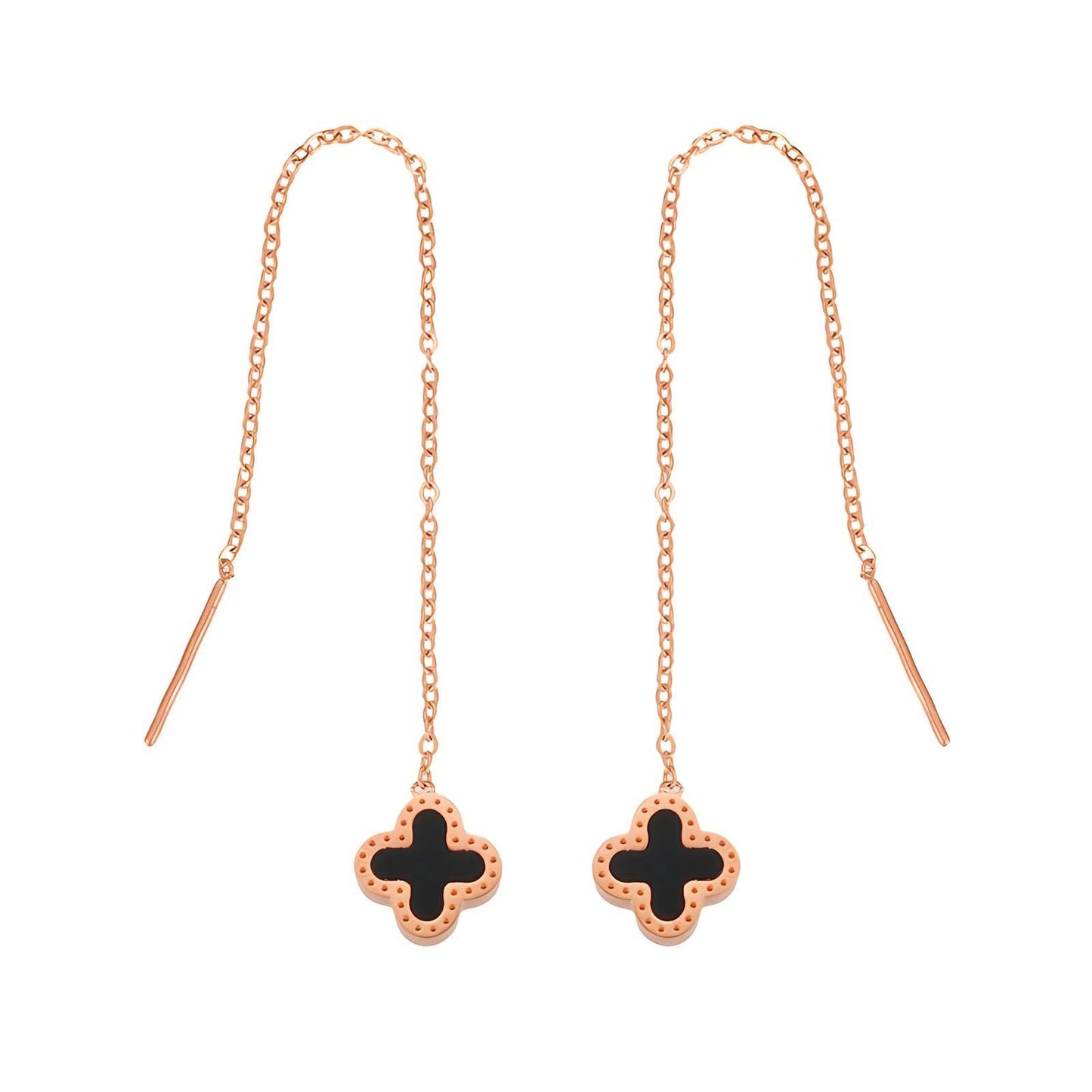 18K Gold Plated Stainless Steel Drop Earrings, Intensity - The Best Accessory
