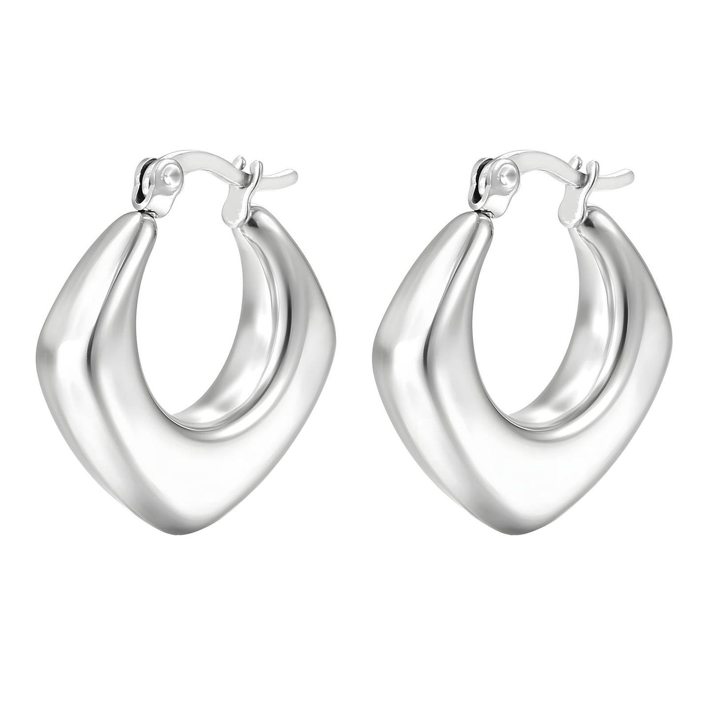 18K Gold Plated Stainless Steel Hoop Earrings, Intensity - The Best Accessory