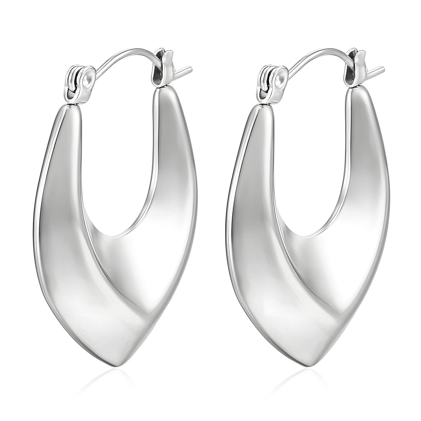 Stainless Steel Hoop Earrings, Intensity - The Best Accessory