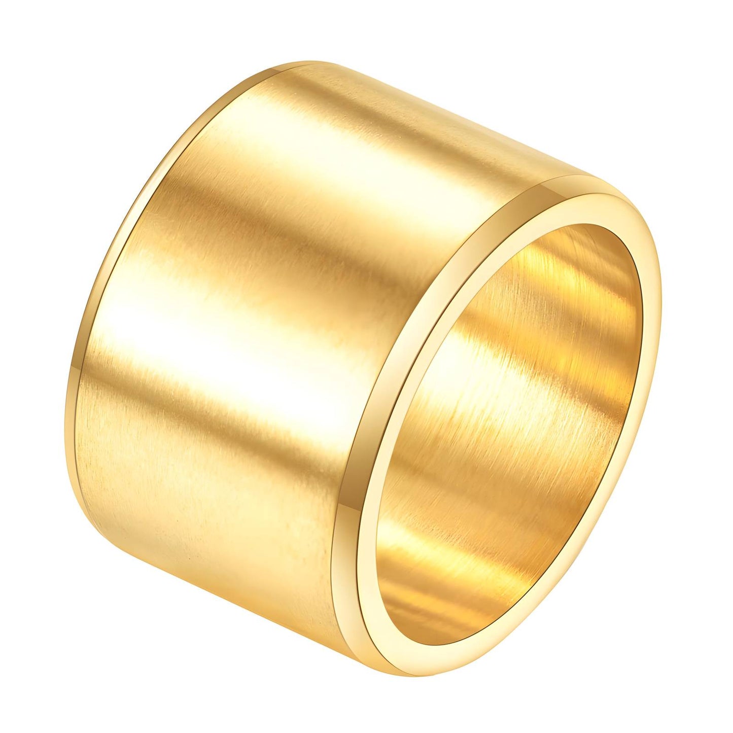 18K gold plated Stainless steel finger ring, Intensity - The Best Accessory