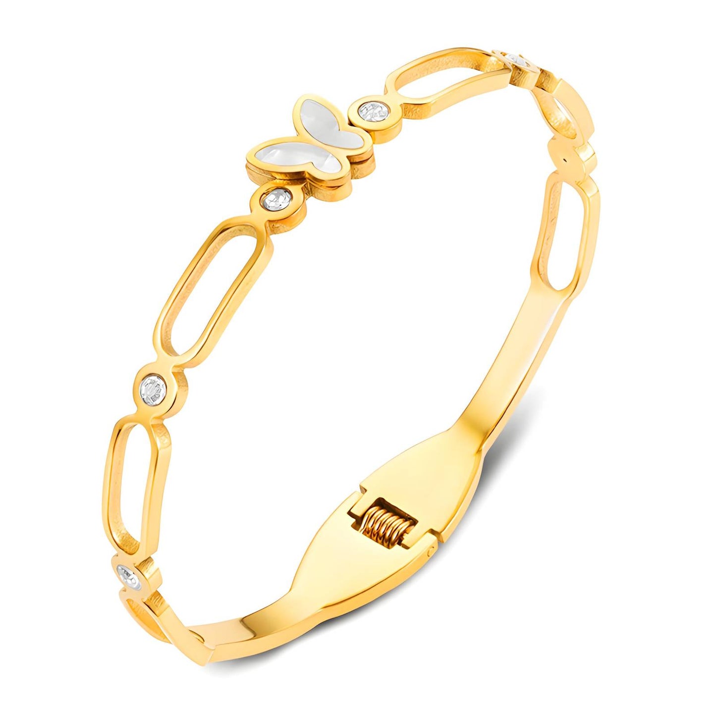 18K gold plated Stainless steel Butterfly bracelet, Intensity - The Best Accessory
