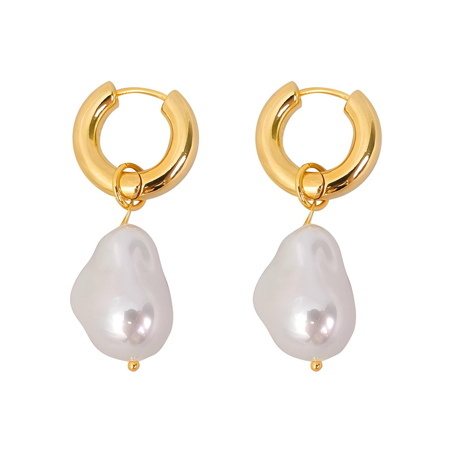 18K Gold Plated Stainless Steel Drop Earrings, Intensity - The Best Accessory
