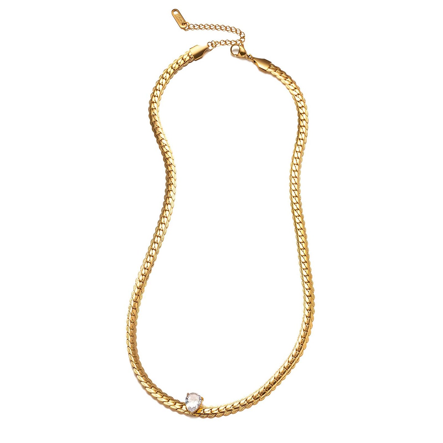 18K gold plated Stainless steel necklace, Intensity - The Best Accessory