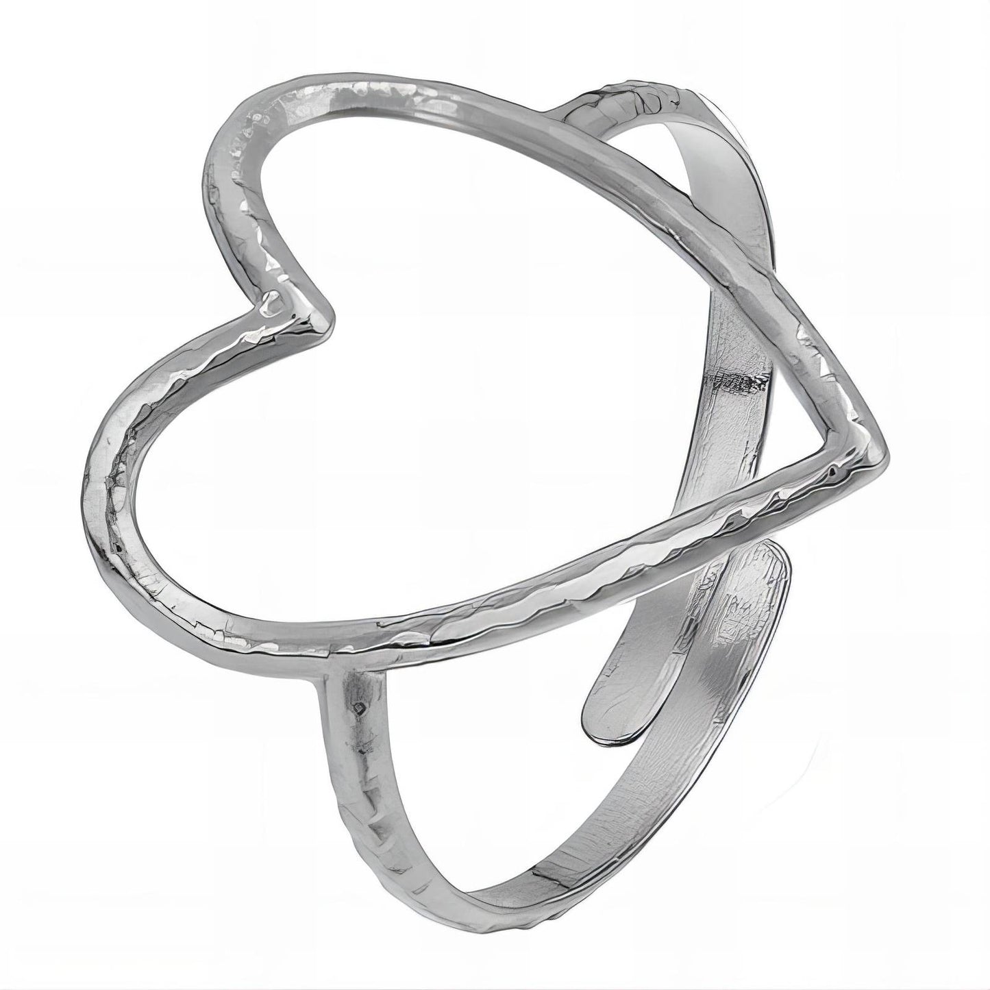 Stainless steel Heart finger ring, Intensity - The Best Accessory