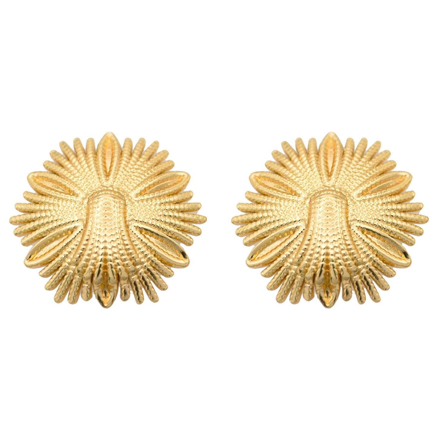 18K Gold Plated Stainless Steel StudEarrings, Intensity - The Best Accessory