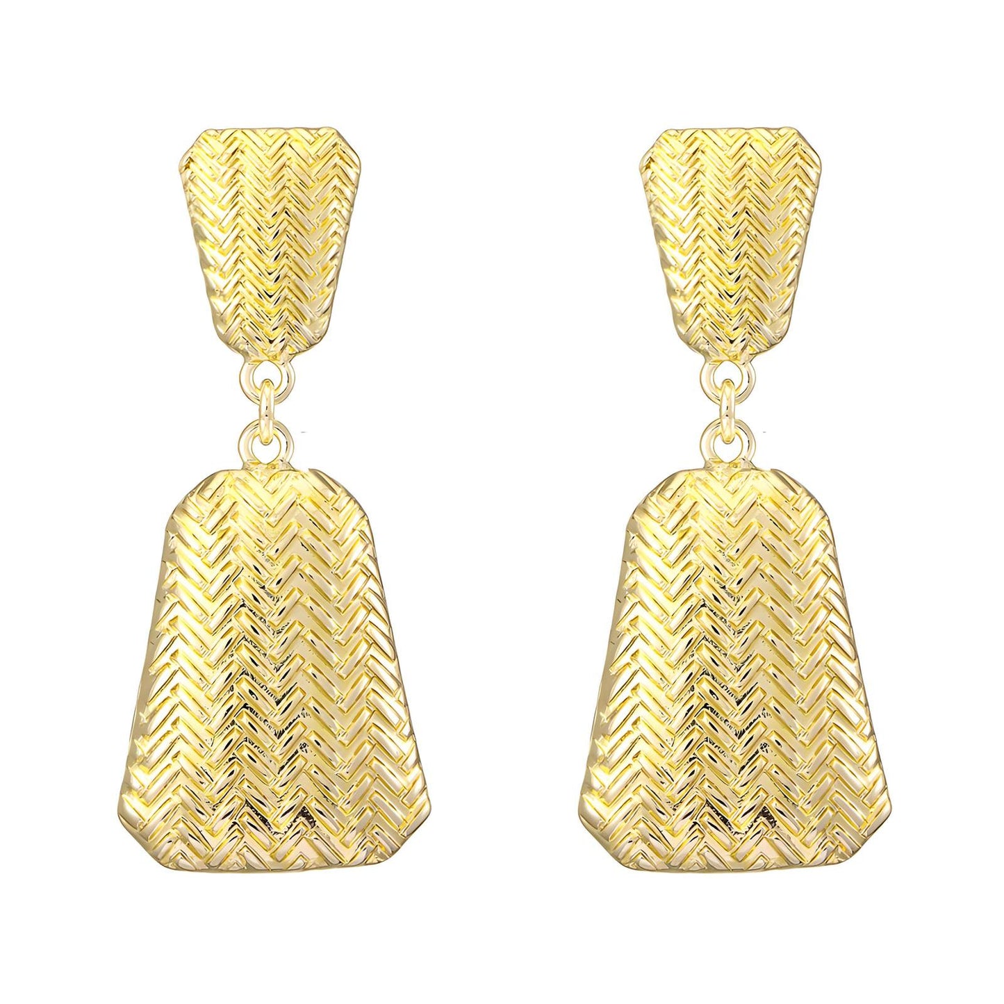 18K Gold Plated Stainless Steel Drop Earrings, Intensity - The Best Accessory