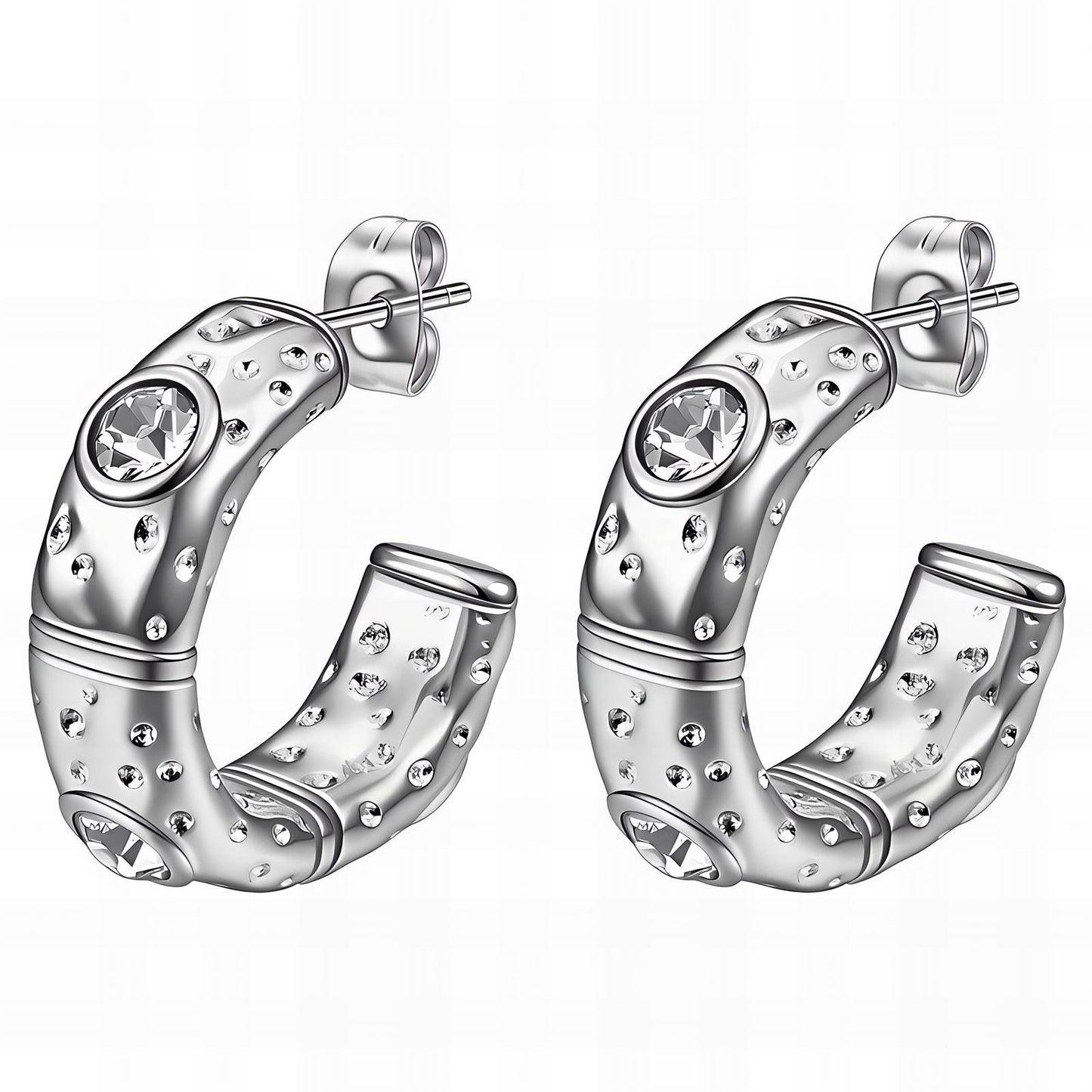 Stainless Steel Hoop Earrings, Intensity - The Best Accessory