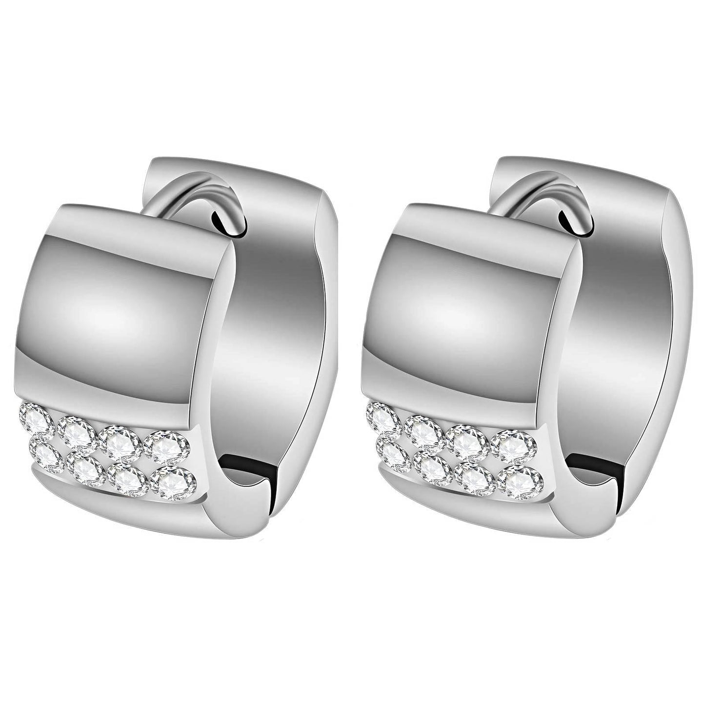 Stainless Steel Hoop Earrings, Intensity - The Best Accessory