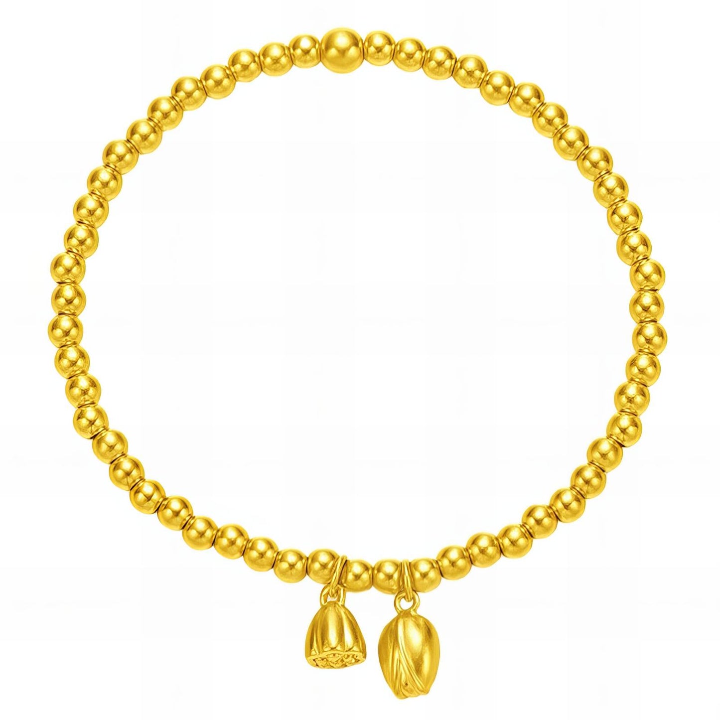 18K gold plated Stainless steel Flowers bracelet, Intensity - The Best Accessory