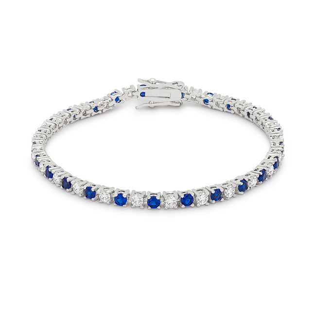 Sapphire Blue Cubic Zirconia Tennis Bracelet - The Best Accessory
