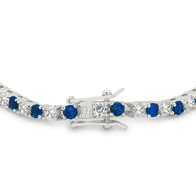 Sapphire Blue Cubic Zirconia Tennis Bracelet - The Best Accessory