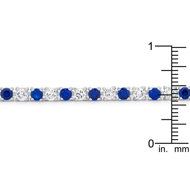 Sapphire Blue Cubic Zirconia Tennis Bracelet - The Best Accessory