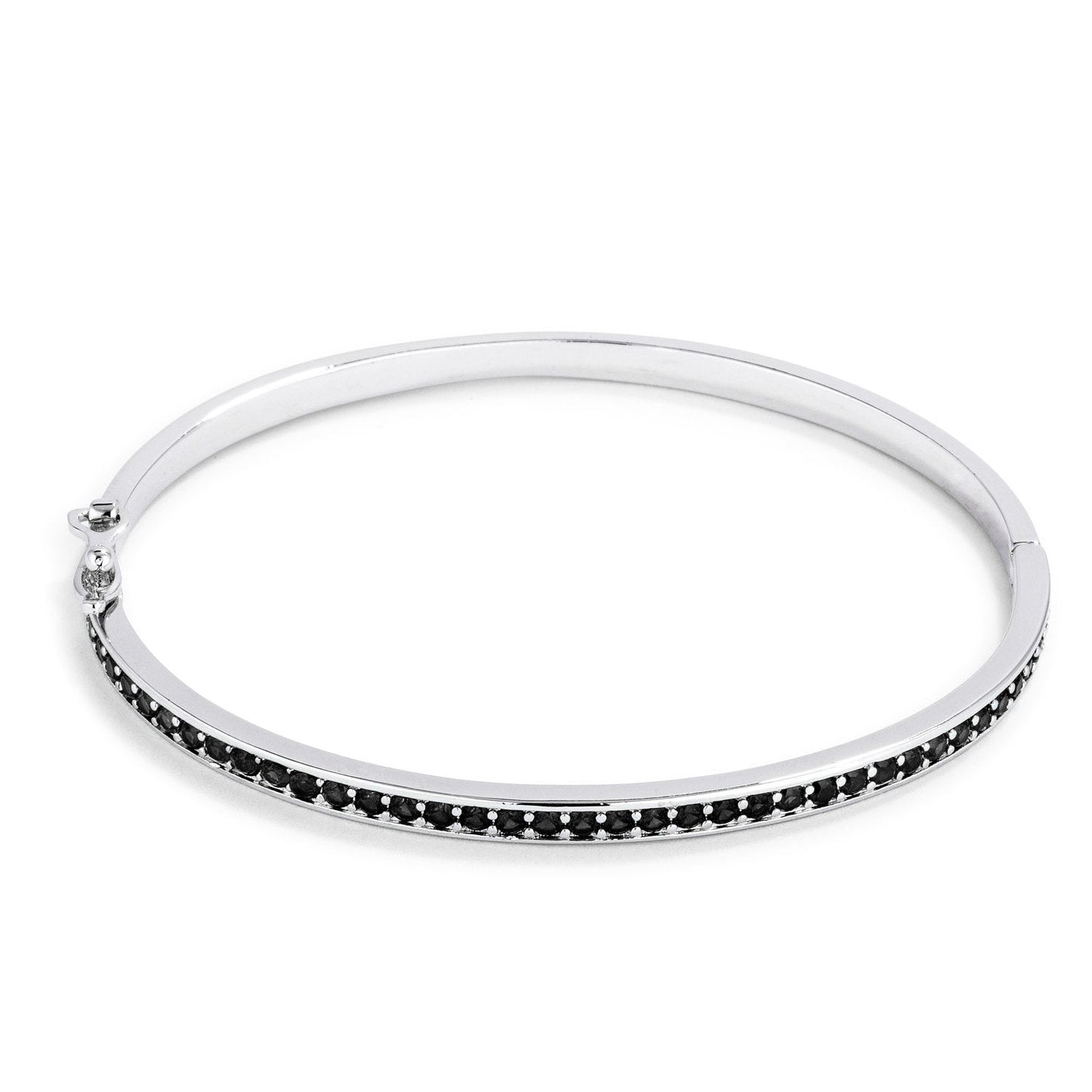 Jet Black CZ Bangle Bracelet - The Best Accessory