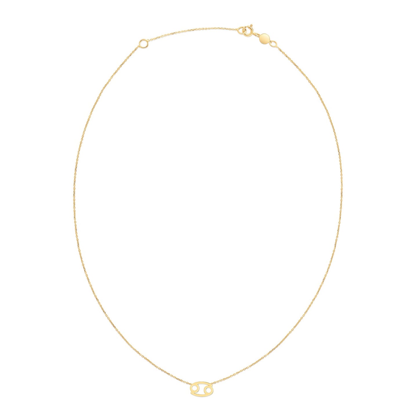 14K Yellow Gold Cancer Necklace - The Best Accessory