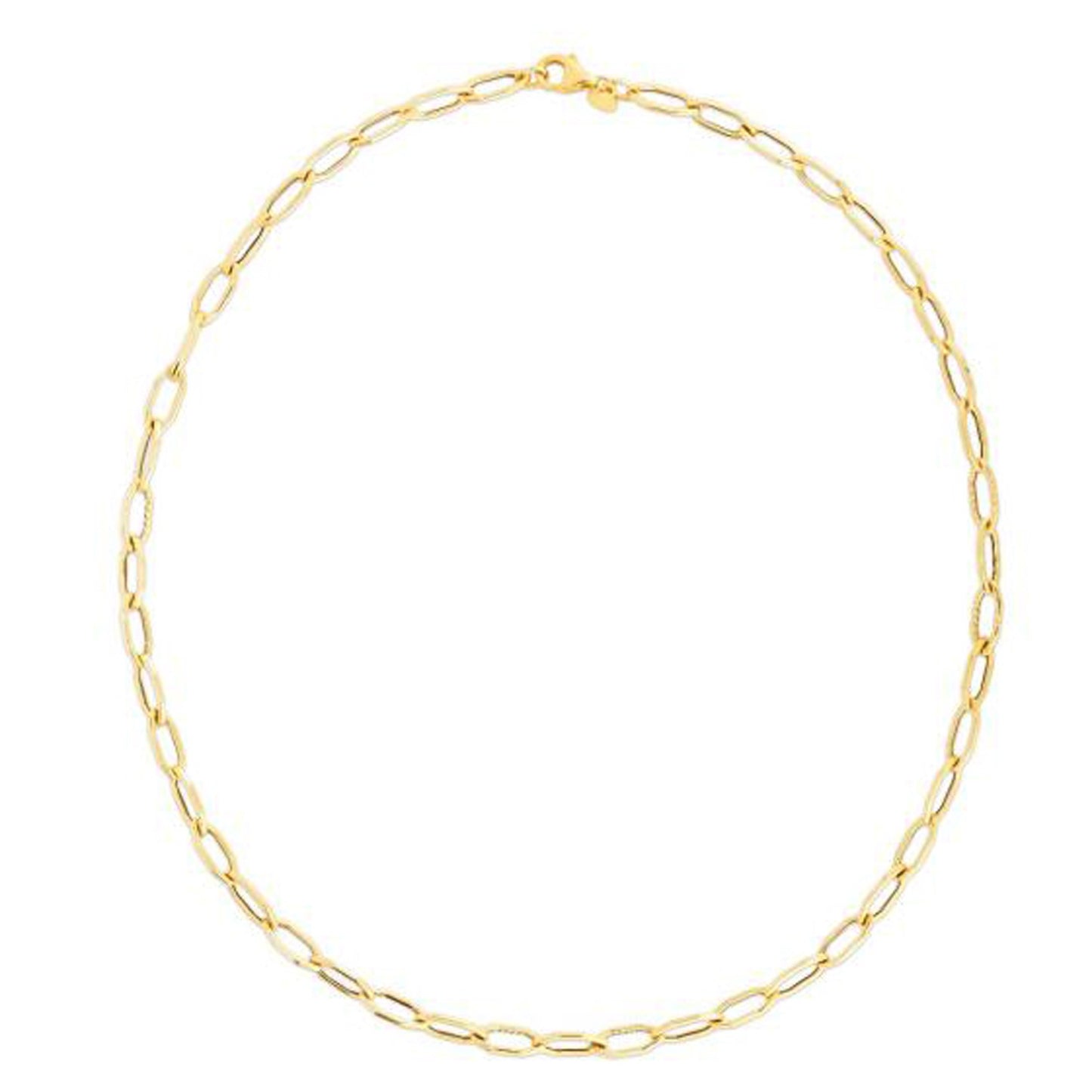 14k Yellow Gold Hexagon Link Necklace - The Best Accessory