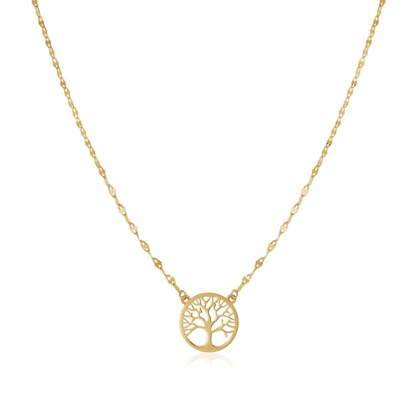 14K Yellow Gold Tree of Life Necklace - The Best Accessory