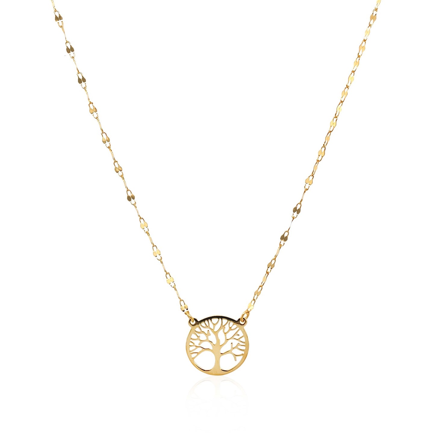 14K Yellow Gold Tree of Life Necklace - The Best Accessory