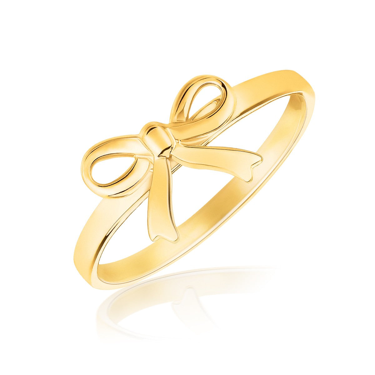 14k Yellow Gold Bow Ring - The Best Accessory