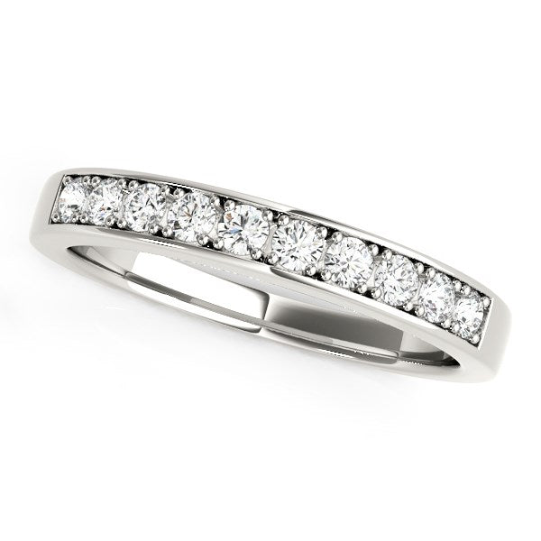 14k White Gold Classic Diamond Wedding Band (1/4 cttw) - The Best Accessory