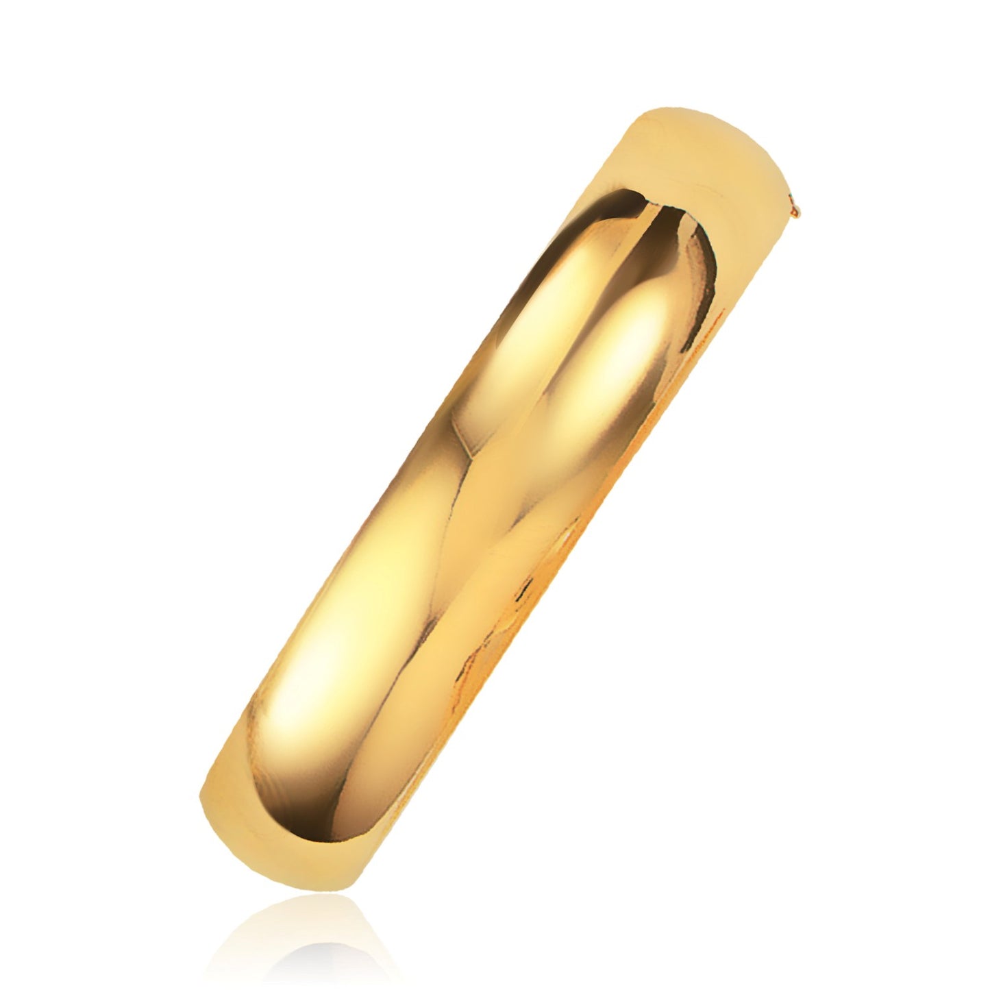 Classic Bangle in 14k Yellow Gold (13.50 mm) - The Best Accessory