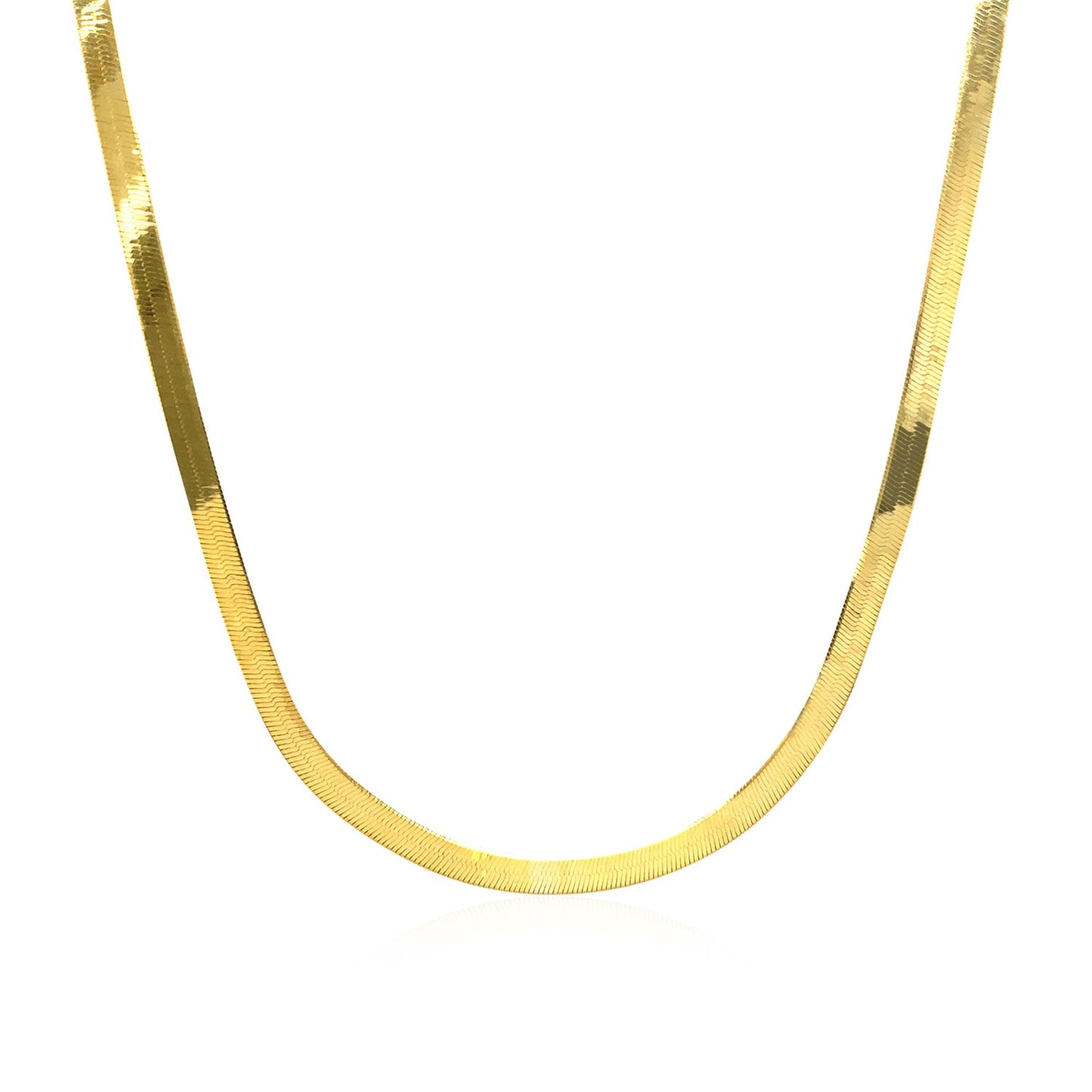 14k Yellow Gold Super Flex Herringbone Chain (2.80 mm) - The Best Accessory