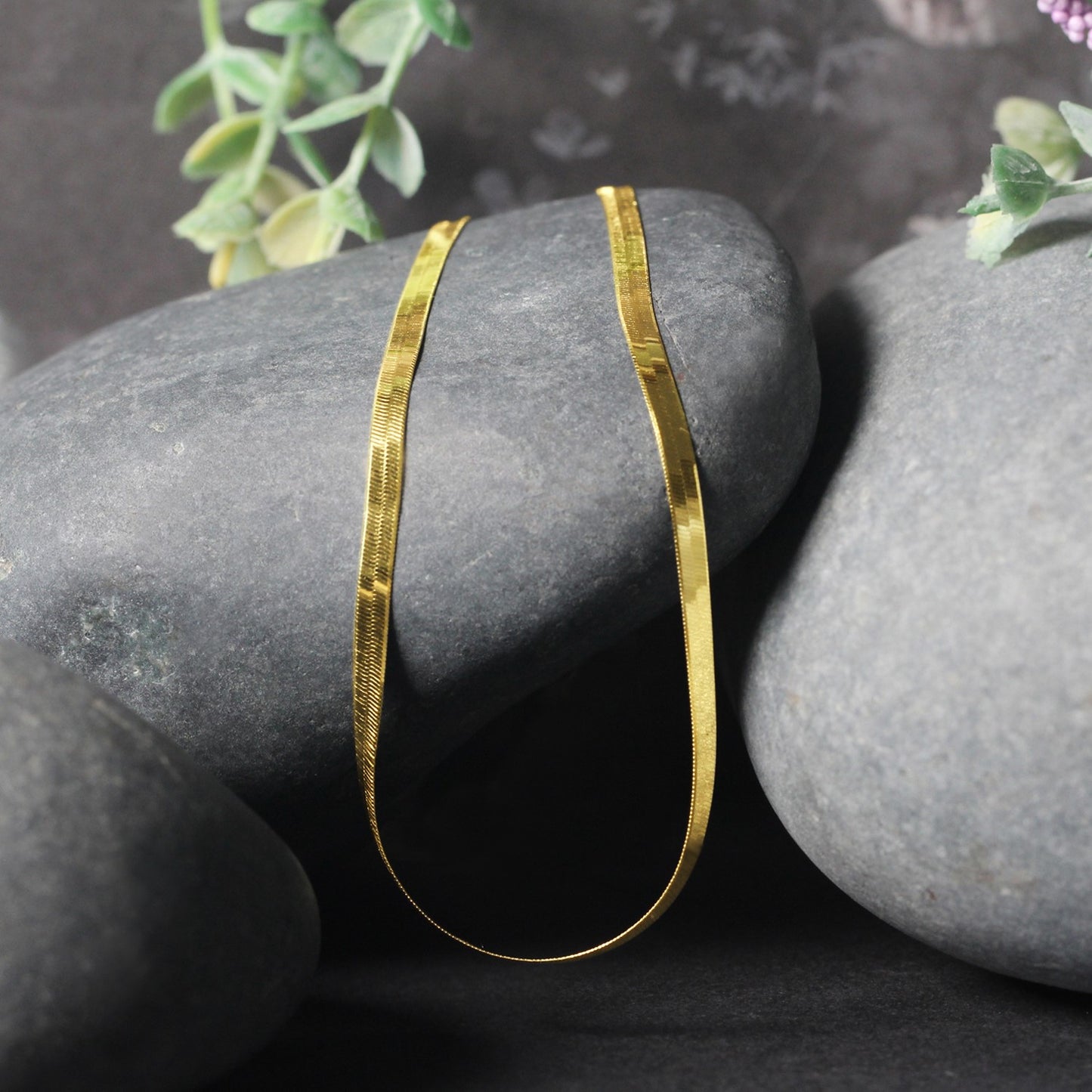 14k Yellow Gold Super Flex Herringbone Chain (2.80 mm) - The Best Accessory