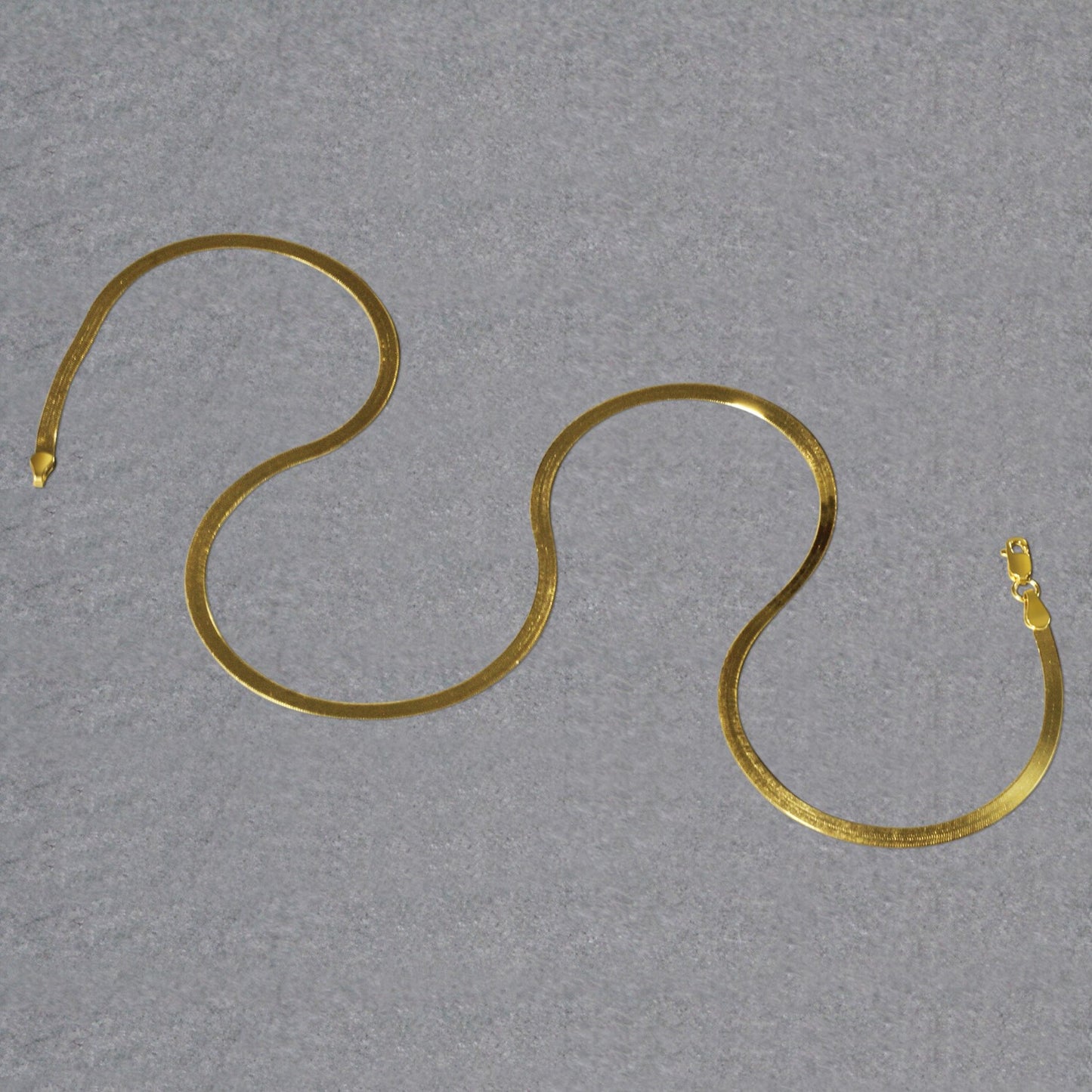 14k Yellow Gold Super Flex Herringbone Chain (2.80 mm) - The Best Accessory
