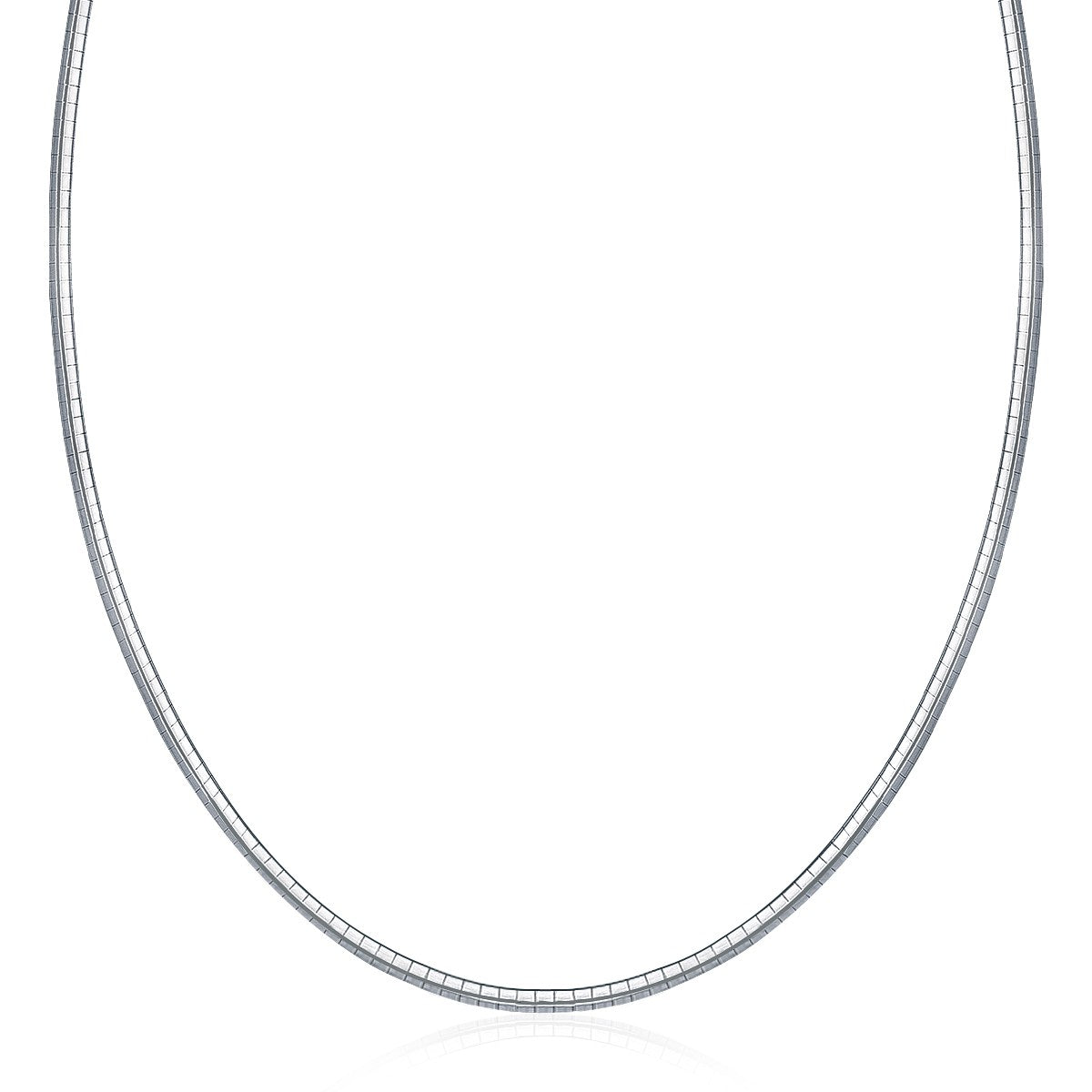 Sterling Silver Classic Omega Chain Necklace (3.0mm) - The Best Accessory