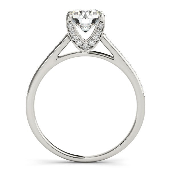14k White Gold Diamond Engagement Ring With Cathedral Design (1 1/3 cttw) - The Best Accessory