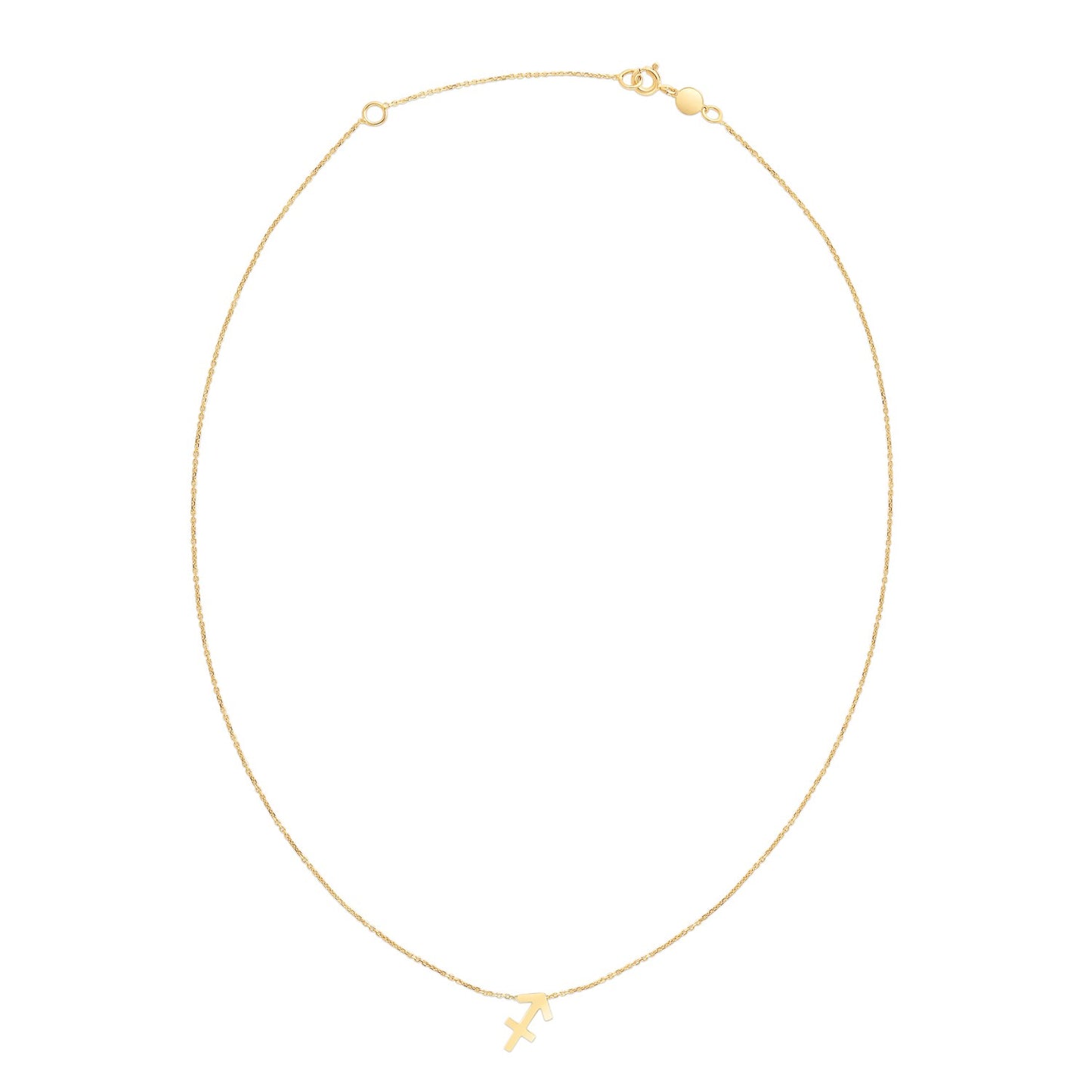 14K Yellow Gold Sagittarius Necklace - The Best Accessory