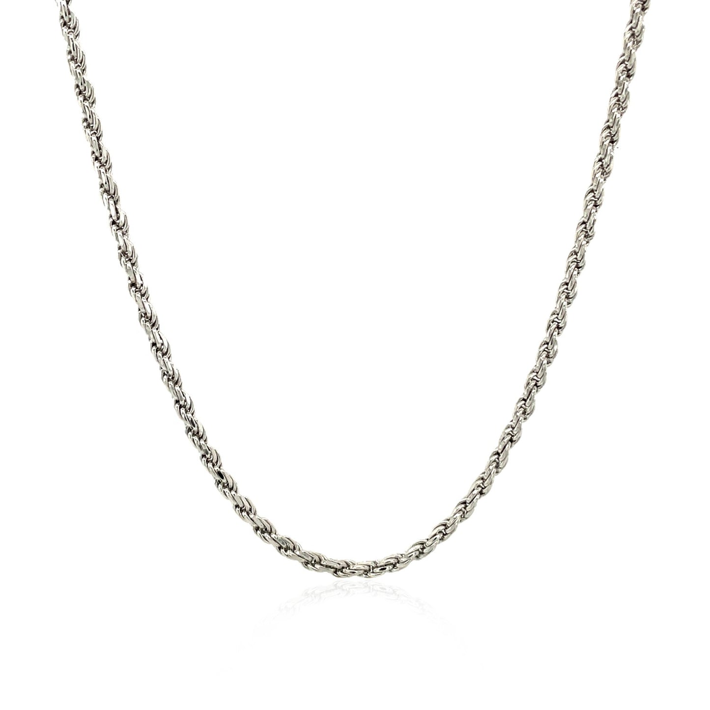 Sterling Silver 1.8mm Diamond Cut Rope Style Chain - The Best Accessory