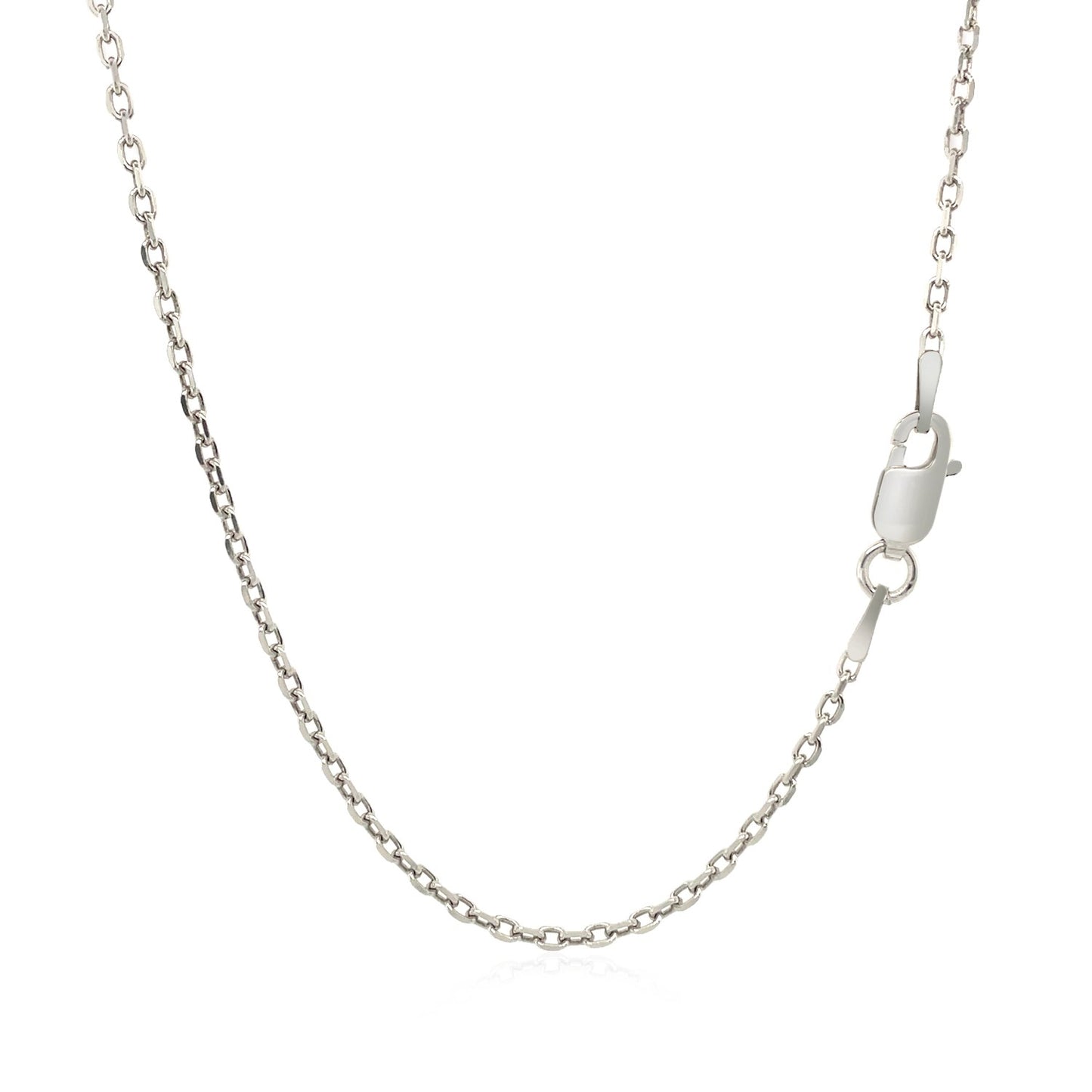 Sterling Silver Rhodium Plated Cable Chain (1.50 mm) - The Best Accessory