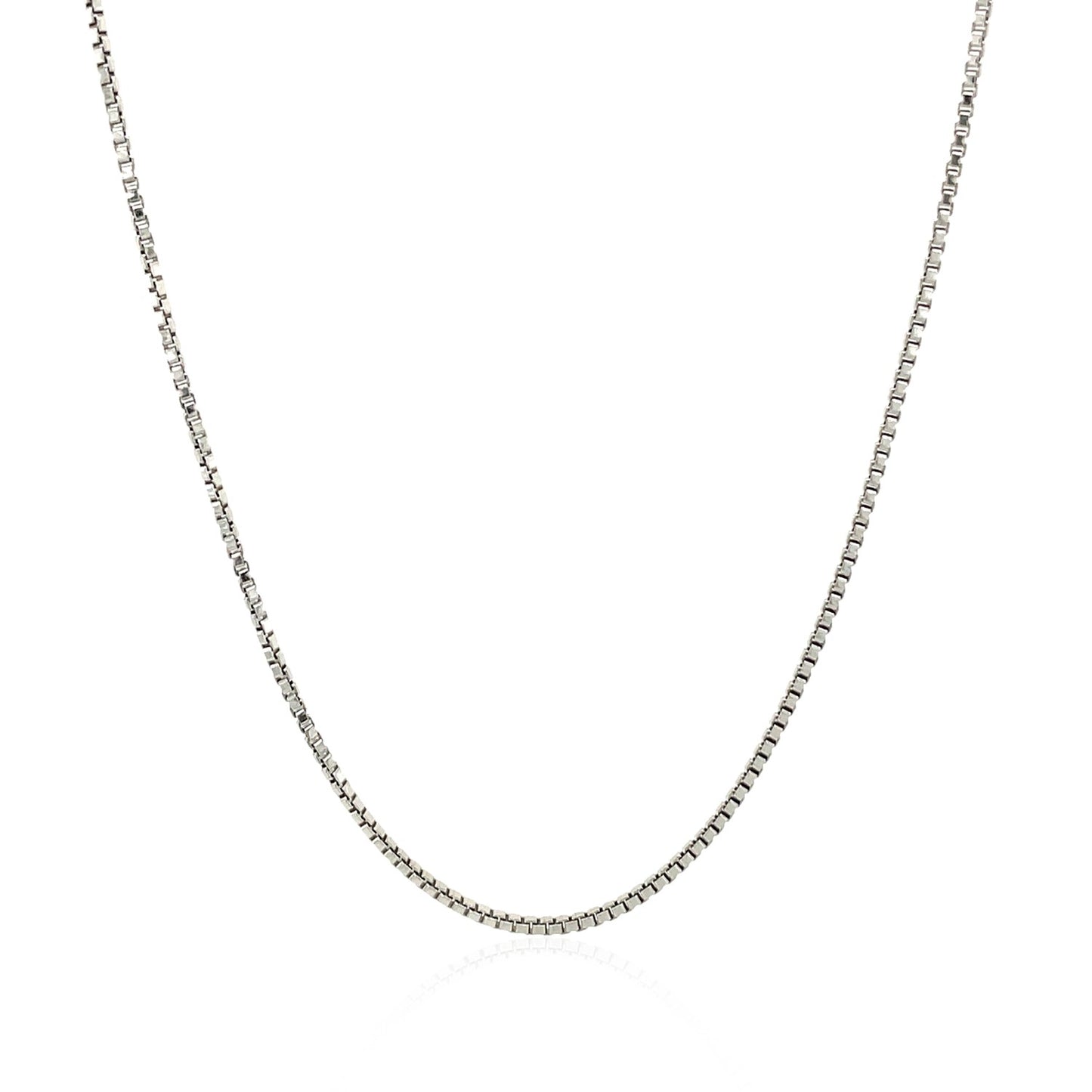 Sterling Silver Rhodium Plated Box Chain (1.10 mm) - The Best Accessory