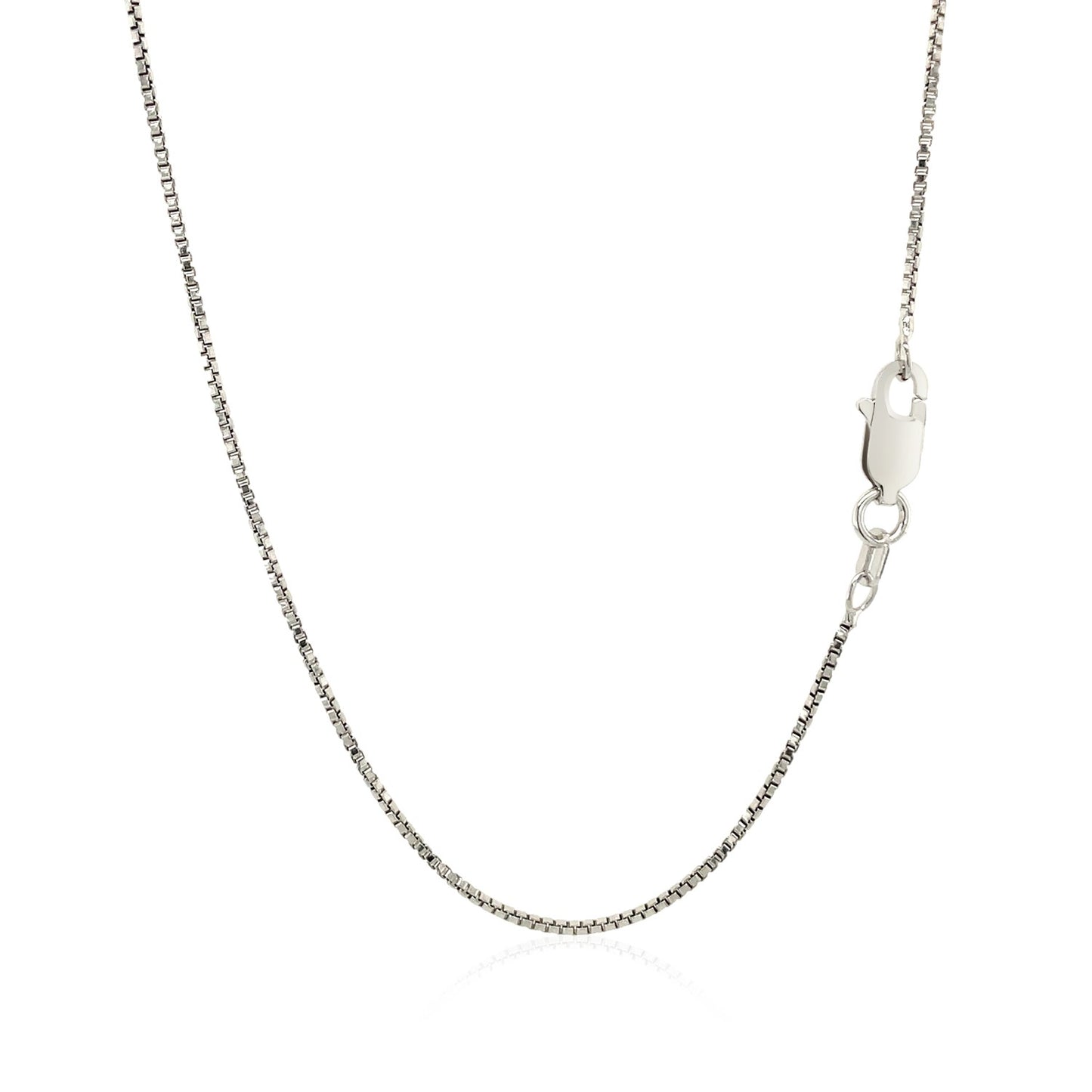 Sterling Silver Rhodium Plated Box Chain (1.10 mm) - The Best Accessory