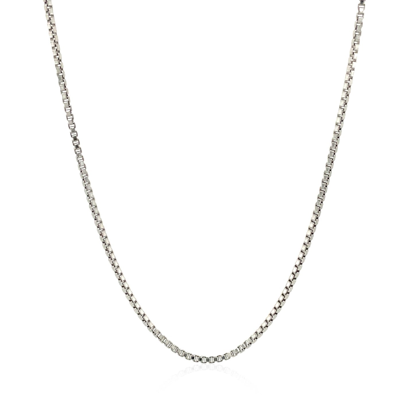 Sterling Silver Rhodium Plated Box Chain (1.30 mm) - The Best Accessory